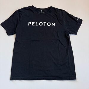 Peloton T- Shirt Women's Medium Peloton Century Crew Neck Short Sleeve Black